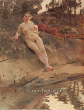 Anders Zorn Painting - Chica para tomar el sol en Suecia Anders Zorn